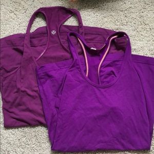 TWO LuluLemon racerback tanks